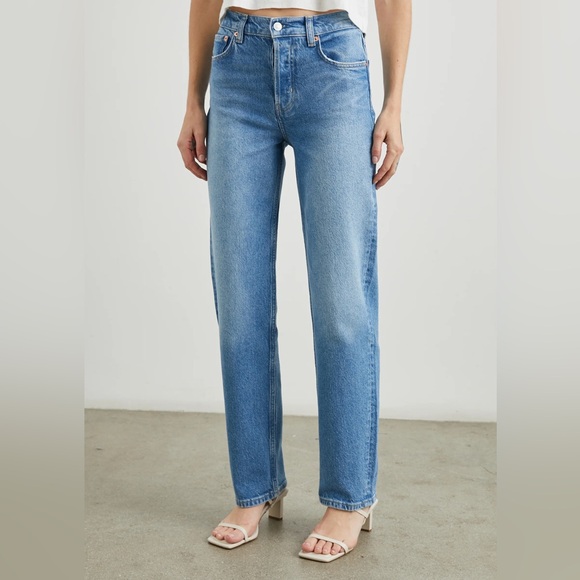 Rails Denim - Rails Denim The Topanga High Rise Straight Leg Blue Jeans